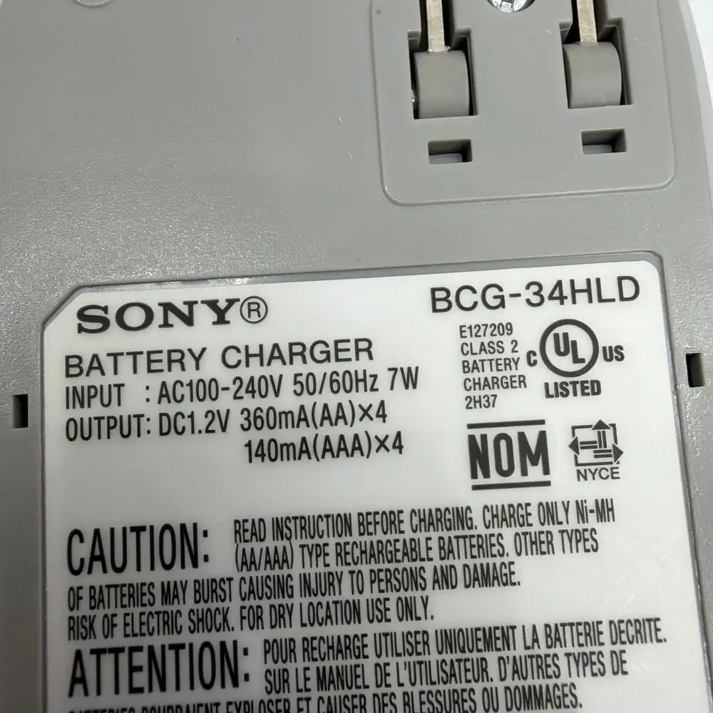 Sony CycleEnergy BCG-34HLD Ni-MH AA/AAA Battery Charger